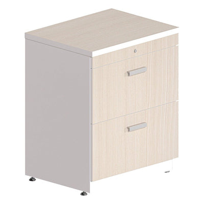 Archivero Horizontal para Archivo - GEBESA KENZA - Frente 60 cm - 2 Gavetas - GBK350 - GEBESA - NOGAL BEAT - Archivero