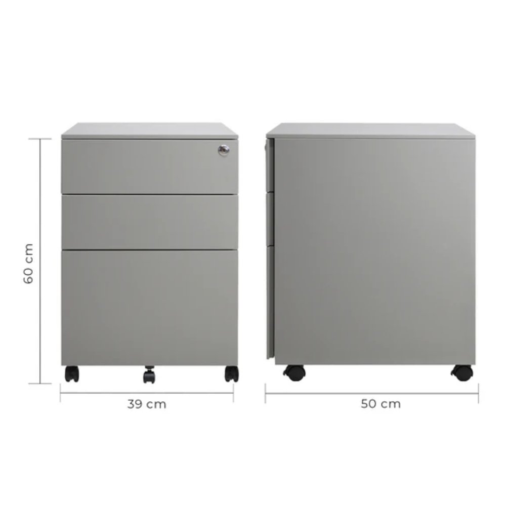 ARCHIVERO METALICO KINGSTRONG 2+1 2406 SARRE | Archivero para Oficina Ejecutivo Empresarial | Espacios de Almacenamiento con rodajas | Varios Colores | Metalico | Interior - ARCH0904587 - Mundo In - NOGAL BEAT - archivero