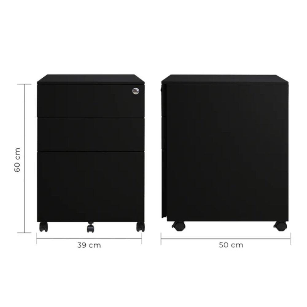 ARCHIVERO METALICO KINGSTRONG 2+1 2406 SARRE | Archivero para Oficina Ejecutivo Empresarial | Espacios de Almacenamiento con rodajas | Varios Colores | Metalico | Interior - ARCH0904587 - Mundo In - NOGAL BEAT - archivero