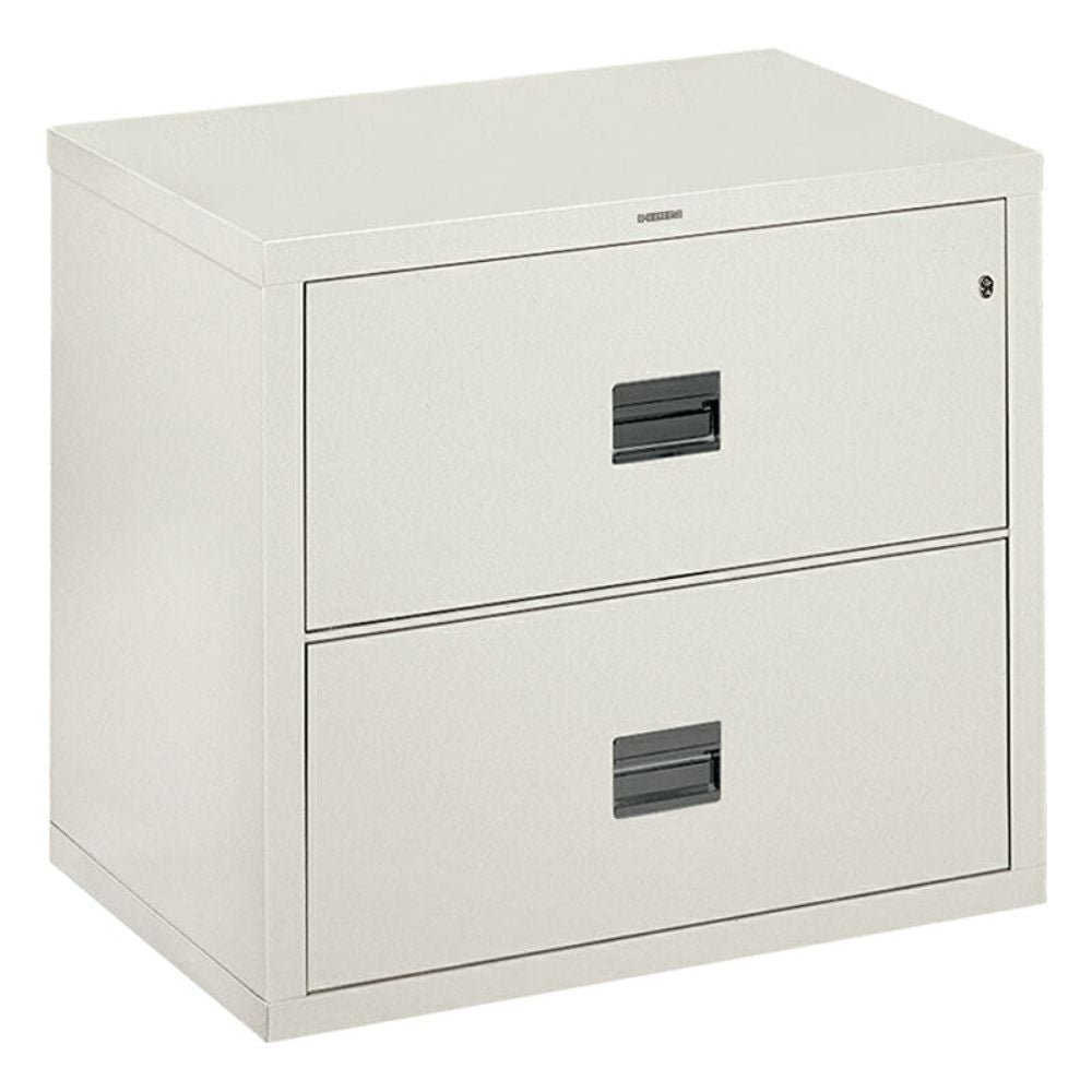 ARCHIVERO OFIK 595 | Archivero Contra Incendio Horizontal 32P | 2 Gavetas | Porta Etiquetas | Suspensor Carpetas Colgantes | Compresor Carpetas | Cerradura General | Interior - 595 - OFIK - NOGAL BEAT - archivero