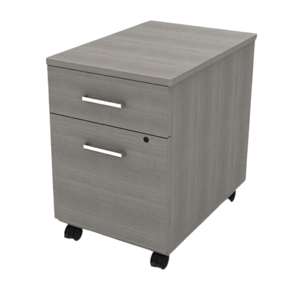 ARCHIVERO OFIK 932 105 MOVIL | Archivero para Empresa | Melamina | con Cerradura | Interior - 932 - OFIK - NOGAL BEAT - Mobiliario