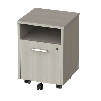 Archivero para Biblioteca - OFIK VASARI 884 - Varios Colores - 1 entrepaño y 1 Cajón - 884 - OFIK - NOGAL BEAT - Archivero