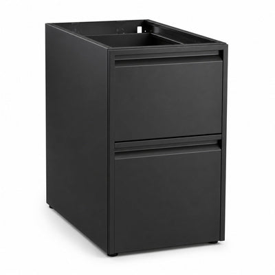 Archivero para Oficina Pedestal Metálico - VERSA COMPLEMENTOS - Varios Colores - Fondo 50 cm - 2 Gavetas de Archivo - CS-1236 - VERSA - NOGAL BEAT - Archivero