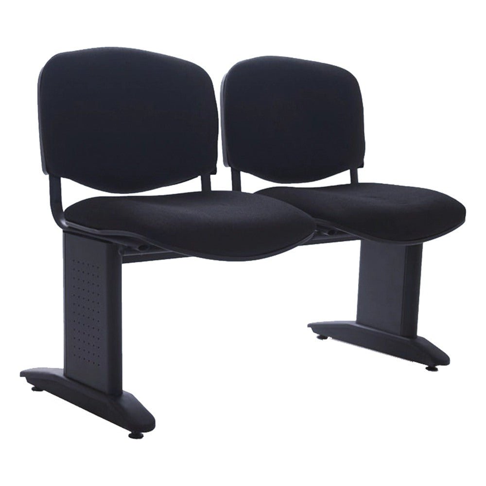 Banca de Visita Tandem para Sala de Espera - GEBESA COMFORT - Varios Colores - 2 Plazas - Asiento y Respaldo Tapizado - GDC204P2 - GEBESA - NOGAL BEAT - Banca de Visita