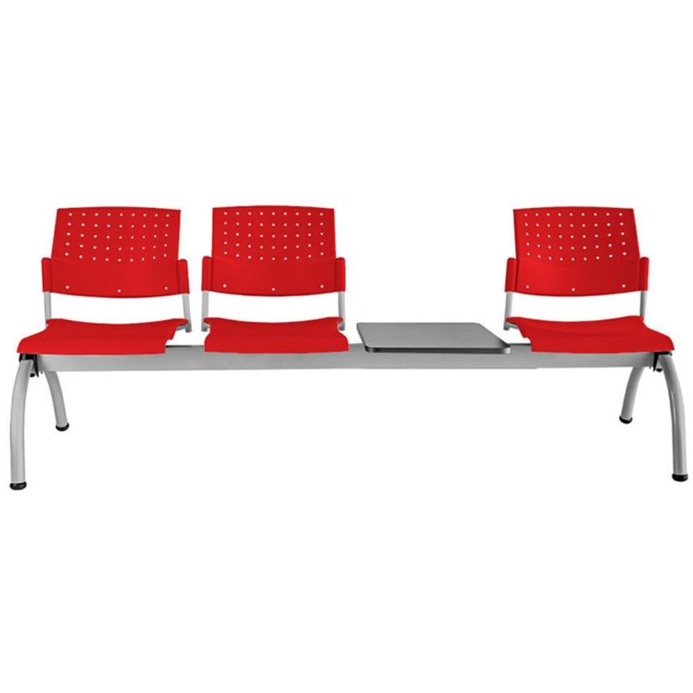 BANCA MESA LABENZE ARETA | Banca Mesa Lugar Público Sala de Espera Aeropuerto Hospital | 2 o 3 Plazas con Mesa | Varios Colores | Polipropileno | Interior - 108 - 2104M - Labenze - NOGAL BEAT -