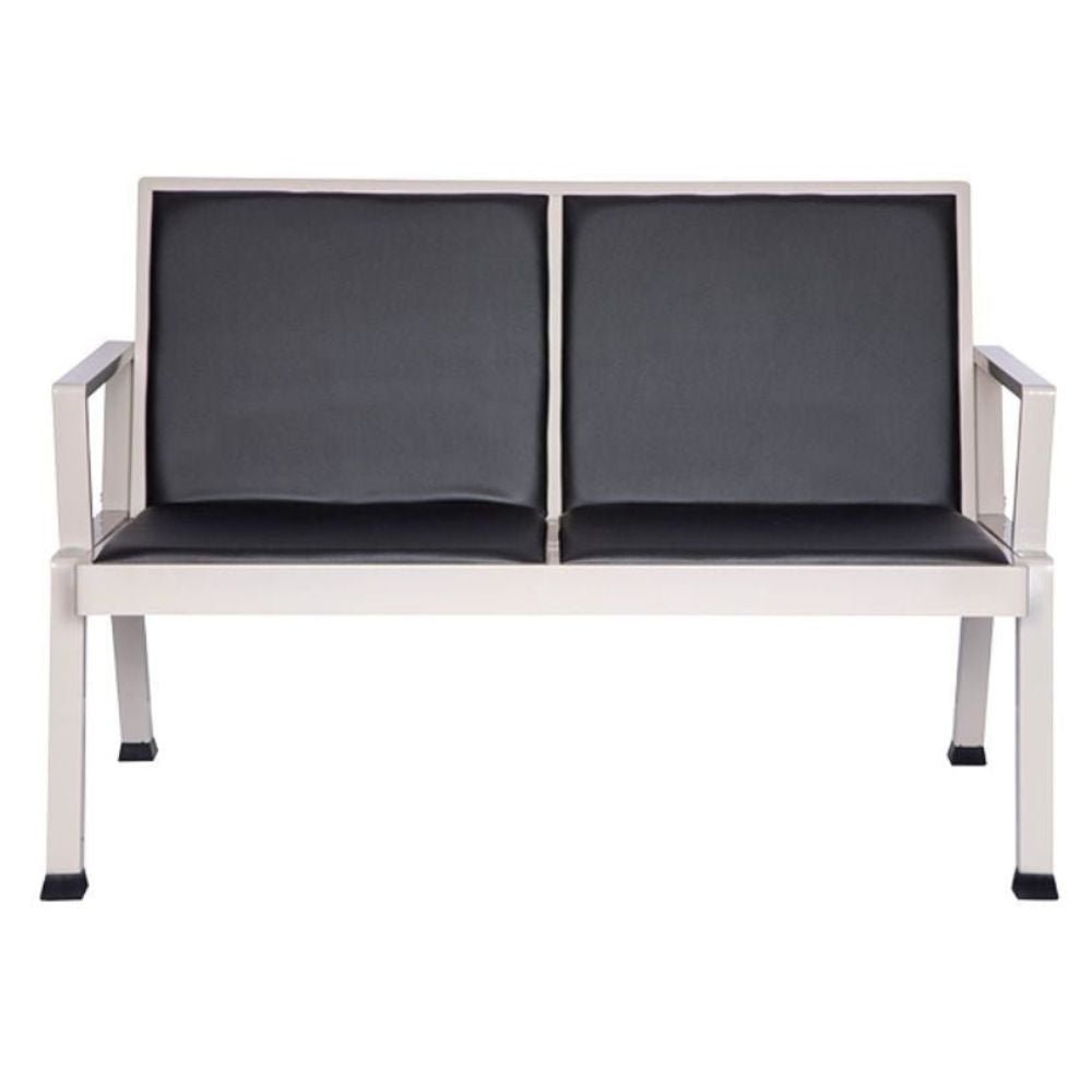 BANCA NOGAL BEAT AE - 21T 2P REPINTADO | Banca Visitante para Sala de Espera Instituciones | 2 Plazas | Acero | Tapiz Hule Espuma | Interior - AE - 21T 2P REPINTADO - ALBAR - NOGAL BEAT - Banca