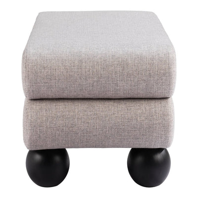 Banca para Lobby 1 Plaza - ZUO DAVAO - Gris - Asiento y Respaldo Tapizados - 109980 - Zuo - NOGAL BEAT - Banca
