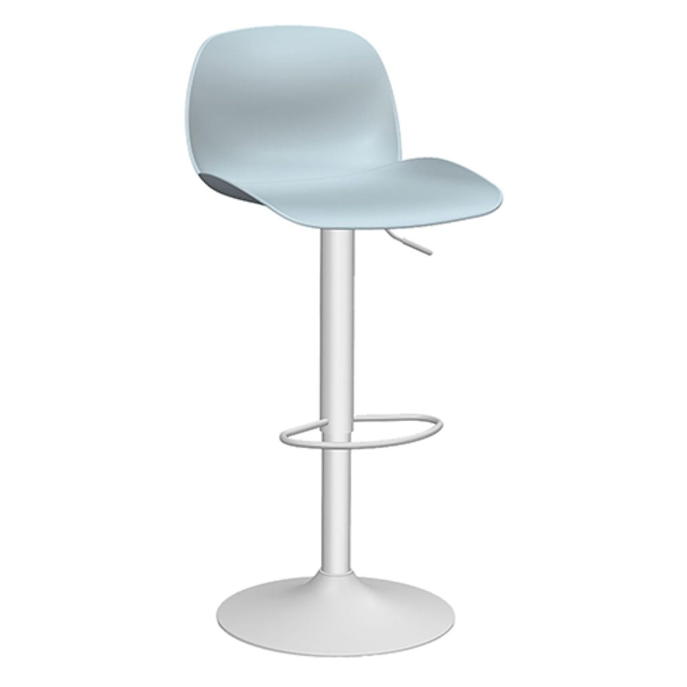 Banco Alto para Bar y Cafetería Ergonómico - OFFIHO KOLN OHV - 7216 - Altura Ajustable - Negro - Asiento y Respaldo Tapizados - OHV - 7216 - OFFIHO - NOGAL BEAT - Bancos