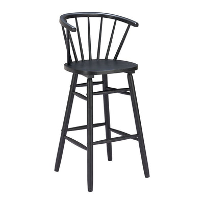 Banco Alto para Cafetería - ZUO STENGER - Varios Colores - Asiento y Estructura en Madera de Hule Pintada - 110524 - Zuo - NOGAL BEAT - Banco Comercial