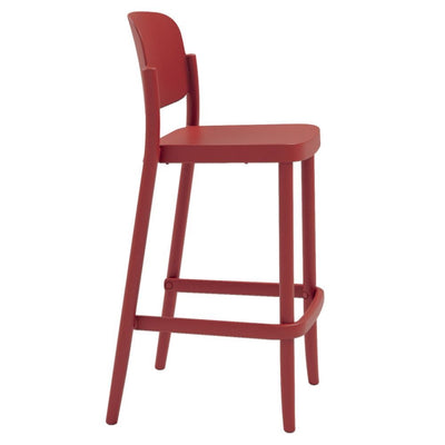 BANCO COLOS PIAZZA 3A | Banco Alto para Barra Libre Bar Hotel Restaurante | 75 cm | Diseño Vintage Minimalista | Resistente Rayos UV | Interior + Exterior - PIAZZA 3A - Colos - NOGAL BEAT - Bancos