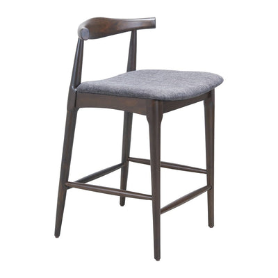 Banco Mostrador para Barra de Hotel - ZUO TUZKA - Varios Colores - Asiento y Respaldo Tapizados en Lino Sintético - 110514 - Zuo - NOGAL BEAT - Banco Comercial
