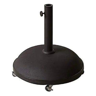 Base Comercial Áreas de Exterior y Terrazas de Parasol - RESOL SIRO 35 - Negro - Cemento con Estructura Acero y Aro de Caucho Protector - 66246 - Resol - NOGAL BEAT - Accesorio