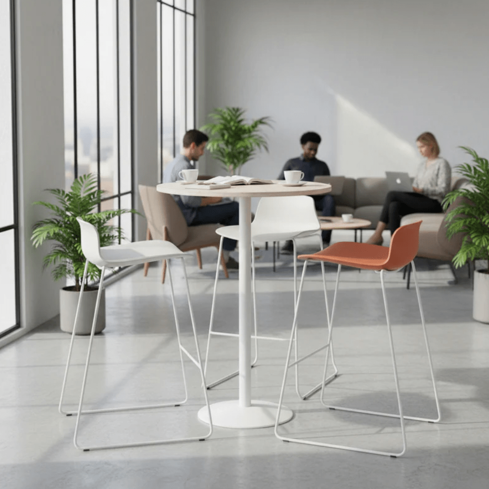 Base Comercial para Mesa - NOGAL BEAT VAIL ALTO - Varios Colores - Acero Calibre 16 - BASE ALTA 38 X 107.5 VAIL - MOBILIARIO EN MOVIMIENTO - NOGAL BEAT - Base