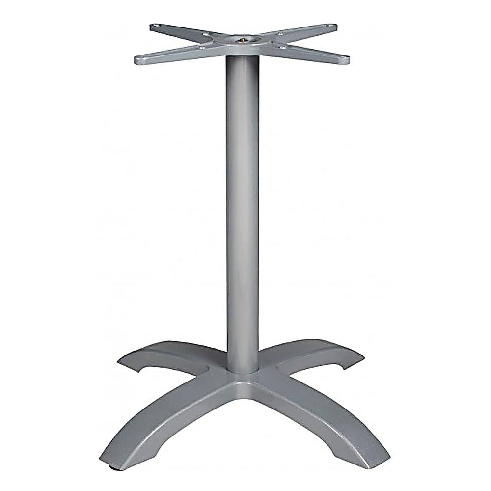 Base Comercial para Mesas 71 cm - RESOL TAPIES MAX - Varios Colores - Tubo Aluminio Anti Giro y 4 Puntos Contrapeso de Acero - 66418 - Resol - NOGAL BEAT - Estructura para Mesa