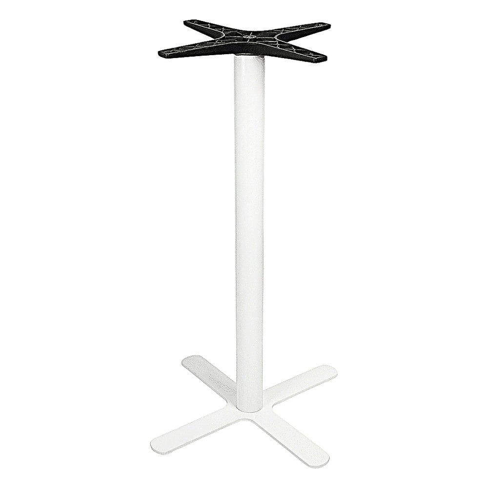 Base Comercial para Mesas Alta 108.5 cm - RESOL GOYA ALTA - Varios Colores - 4 Puntas en Cruz con Reguladores y Estructura de Acero - 59669 - Resol - NOGAL BEAT - Estructura para Mesa