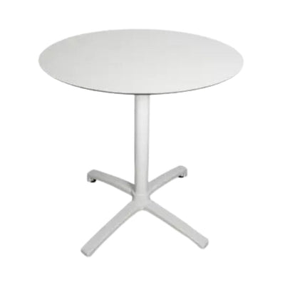 BASE Y CUBIERTA RESOL FALL 70 DIA HPL | Pie de Mesa con Cubierta HPL para Restaurante | 70 cm | Estructura Aluminio Pintado | Interior + Exterior - 05043 - Resol - NOGAL BEAT - Mesas