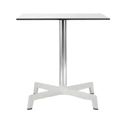 BASE Y CUBIERTA RESOL SPUTNIK 70 X 60 HPL | Pie de Mesa con Cubierta HPL para Restaurante | 71.5 cm | Aluminio Anodizado | Protección Rayos UV | Interior + Exterior - 04825 - Resol - NOGAL BEAT - mesa