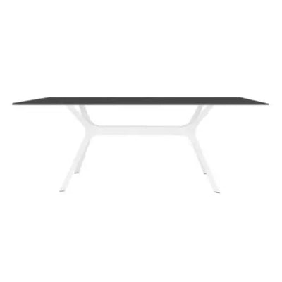 BASE Y CUBIERTA RESOL VELA L 180 X 90 HPL | Pie de Mesa con Cubierta HPL para Restaurante | 72.5 cm | Fibra de Vidrio con PP | Protección UV | Interior + Exterior - 03113 - Resol - NOGAL BEAT - Mesas