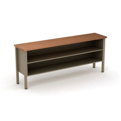 CREDENZA OFIK 549 | Credenza Metálica 1.80 | Lámina Metal | Madera Melamina | Anti Corrosión | Interior - 549 - OFIK - NOGAL BEAT - Credenza