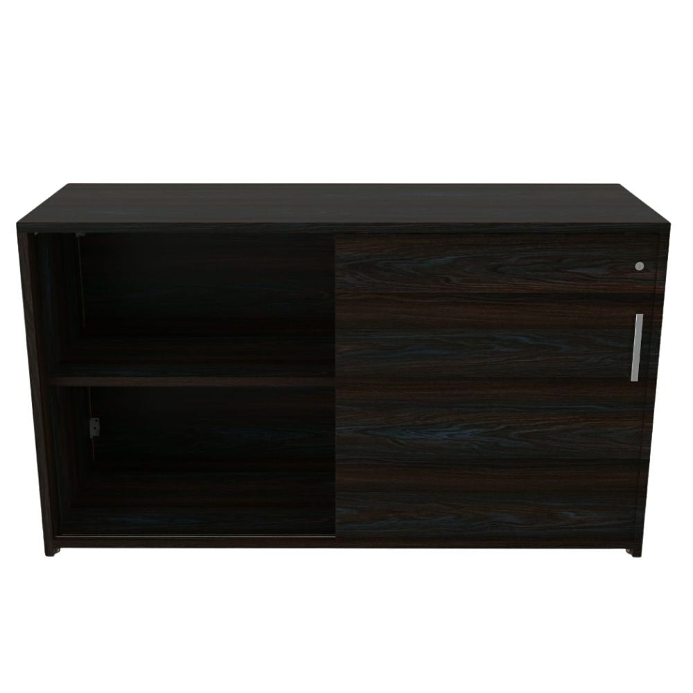 Credenza para Biblioteca - OFIK NOVA 730 - Cubierta en Melamina y Estructura en Acero - 730 - Ofik - NOGAL BEAT - Credenza