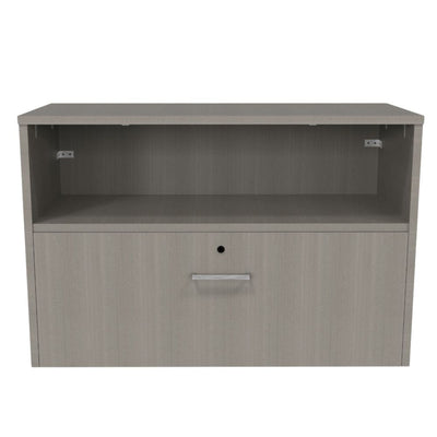 Credenza para Biblioteca - OFIK URBAN 886 - Varios Colores - 1 entrepaño y 1 Cajón - 886 - Ofik - NOGAL BEAT - Credenza