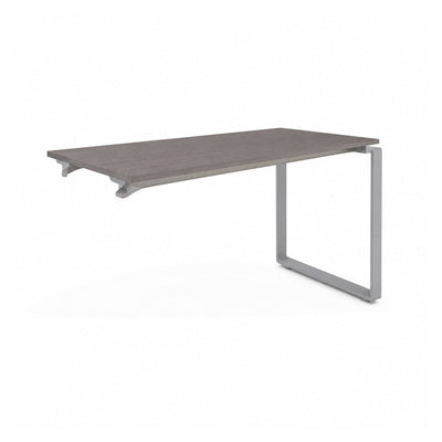 Escritorio de Oficina Configurable en Bateria - VERSA AXIO - Blanco/Gris - 140 × 60 × 75 cm - Posicion Intermedia - AO-203M - VERSA - NOGAL BEAT - Escritorio de Oficina