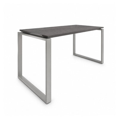 Escritorio de Oficina Configurable en Bateria - VERSA AXIO - Blanco/Gris - 140 × 60 cm - Posicion Inicial - AO-203N - VERSA - NOGAL BEAT - Escritorio de Oficina