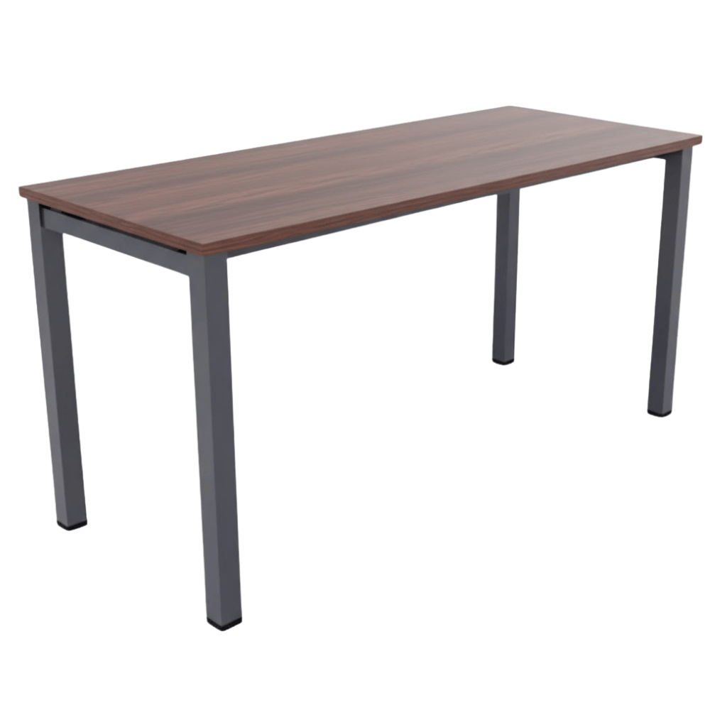 Escritorio de Oficina Ejecutivo - NOGAL BEAT HAMILTON 150 X 60 - Escritorio - Varios Colores - Acero Calibre 16 - Escritorio Hamilton 150x60 Estructura c/ cubierta 19mm - MOBILIARIO EN MOVIMIENTO - NOGAL BEAT - Escritorio