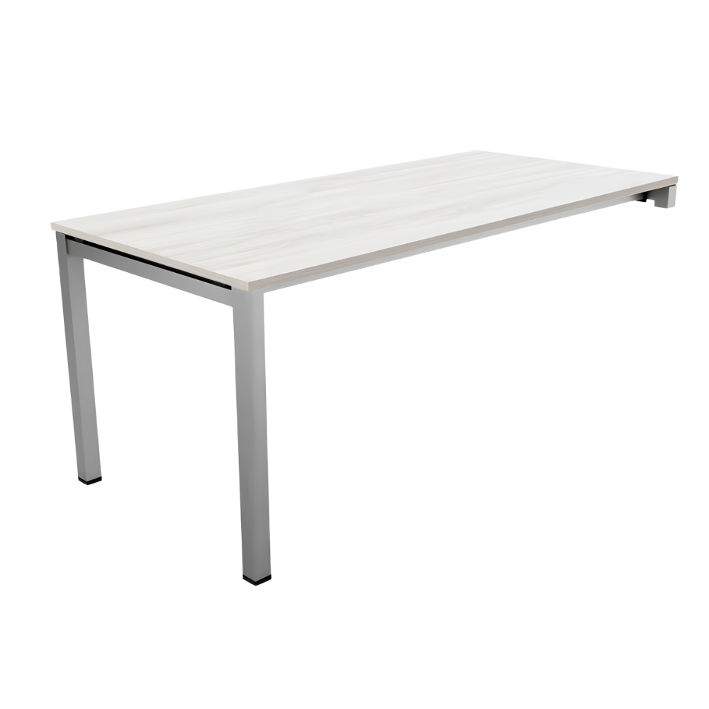 Escritorio de Oficina Ejecutivo - NOGAL BEAT HAMILTON 180 X 80 - Escritorio Sobre Credenza - Varios Colores - Acero Calibre 16 - Escritorio sobre credenza Hamilton 180x80 c/ cubierta 19mm - MOBILIARIO EN MOVIMIENTO - NOGAL BEAT - Escritorio