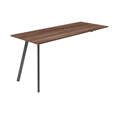 Escritorio de Oficina Ejecutivo - NOGAL BEAT SAINZ 150 X 60 - Escritorio Sobre Credenza - Varios Colores - Acero Calibre 16 - Escritorio sobre credenza Sainz 150x60 c/ cubierta 19mm - MOBILIARIO EN MOVIMIENTO - NOGAL BEAT - Escritorio