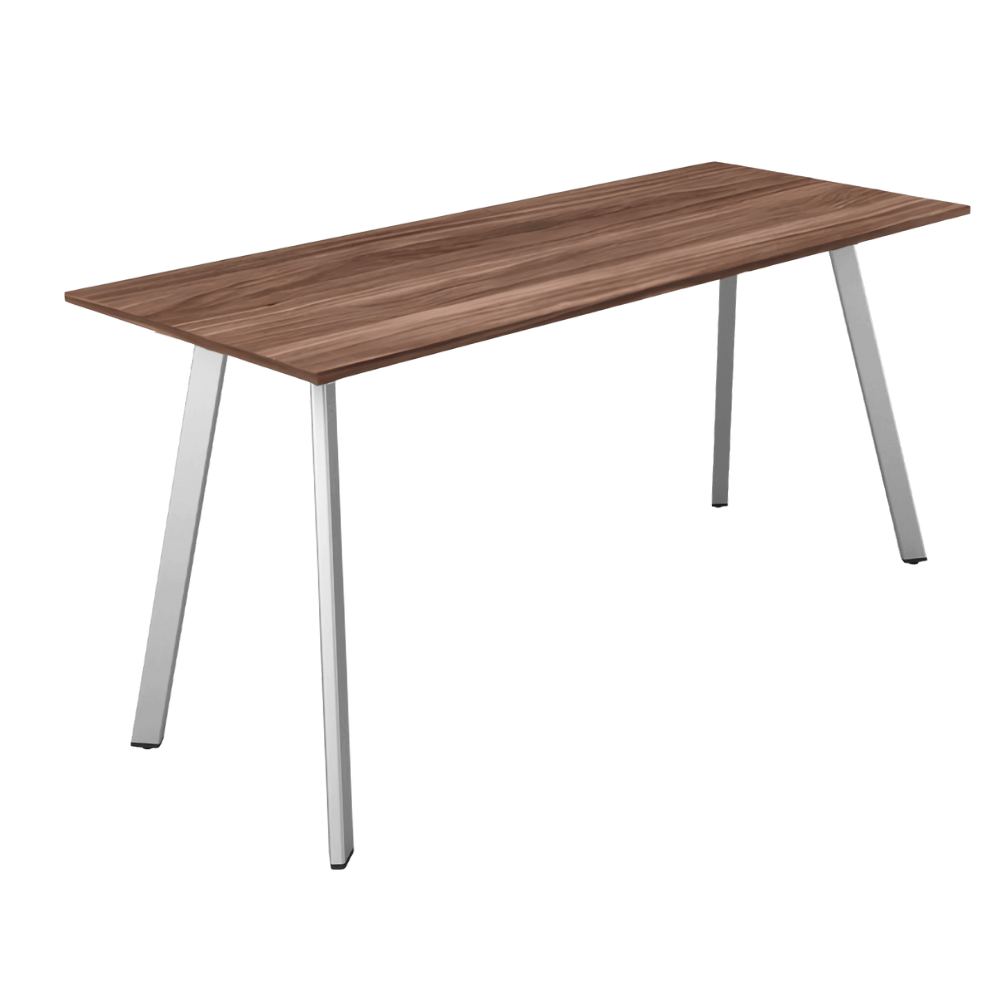 Escritorio de Oficina Ejecutivo - NOGAL BEAT SAINZ 150 X 60 - Escritorio - Varios Colores - Acero Calibre 16 - Escritorio Sainz 150x60 Estructura c/ cubierta 19mm - MOBILIARIO EN MOVIMIENTO - NOGAL BEAT - Escritorio