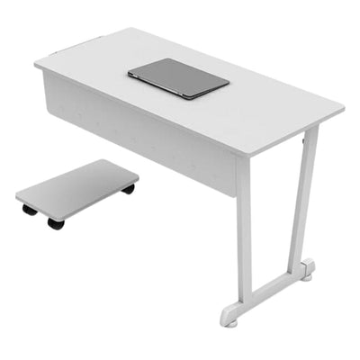 Escritorio Lateral para Consultorio - OFIK 269 127SKT - Cubierta en Melamina y Estructura en Lámina - 269 - OFIK - NOGAL BEAT - Escritorio