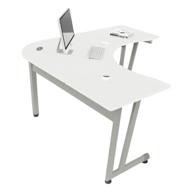 Escritorio para Clínica Isla de Trabajo - OFIK 240 210S - Varios Colores - Cubierta en Melamina - 240 - OFIK - NOGAL BEAT - Escritorio