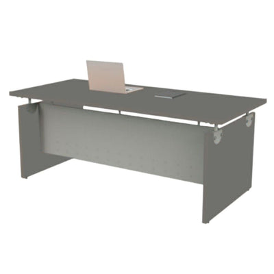 Escritorio para Consultorio - OFIK 236 Klass01 - Cubierta en Melamina y Estructura en Acero - 236 - OFIK - NOGAL BEAT - Escritorio