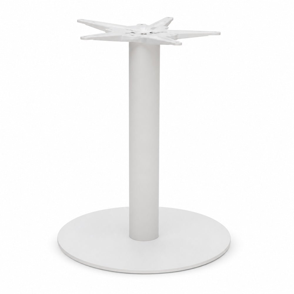 Estructura Baja para Mesa - VERSA STYLE BASE VALENCIA - Pedestal Base de Plato de Acero Acabado en Pintura - AL-VL100 - VERSA - NOGAL BEAT - Estructura para Mesa