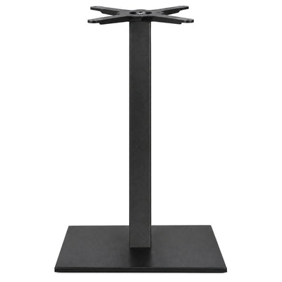 Estructura para Mesa Base Cuadrada 40x40 Altura H109 - LABENZE BASE TIFFANY 160-07031 - Negro - Hierro Fundido con Columna Cuadrada de Acero - 160-07031-ESP - Labenze - NOGAL BEAT - Estructura para Mesa