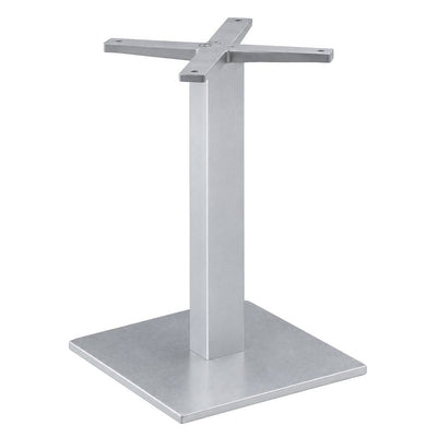 Estructura para Mesa Base Cuadrada 40x40 - LABENZE BASE CUADRADA 40X40 160-07700 - Gris - Acero Galvanizado Recubierto de Tecnopolímero con Columna de Aluminio Anodizado - 160-07700-ESP - Labenze - NOGAL BEAT - Estructura para Mesa