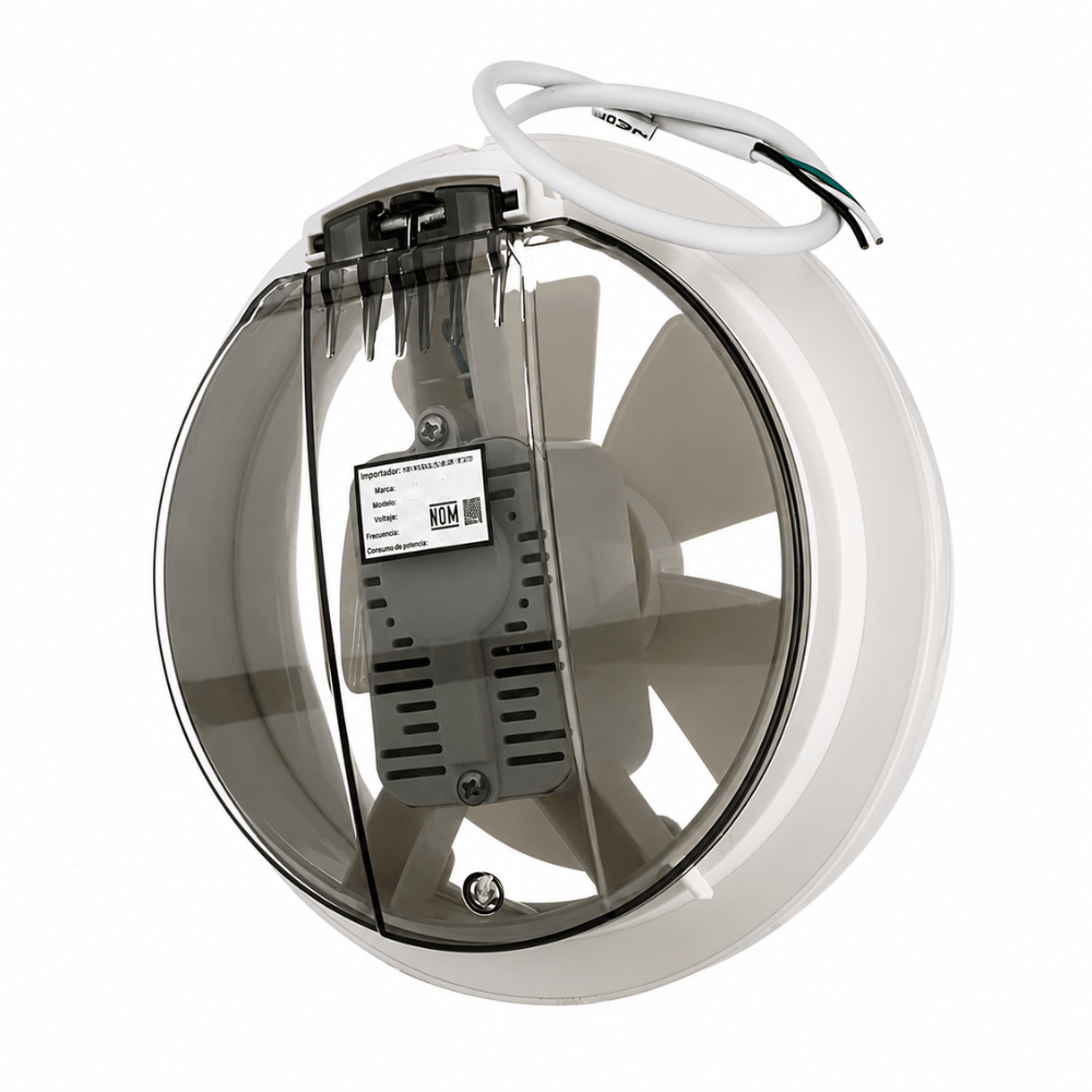 Extractor de Aire para Baños Completos - MASTERFAN MYLOS 6 - Blanco - Operación Silenciosa - MYLOS 6 - Masterfan - NOGAL BEAT - Extractor de Aire
