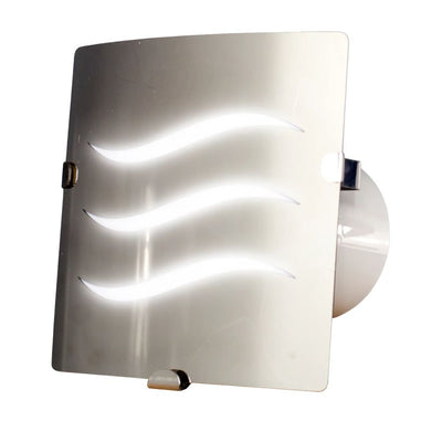 Extractor de Aire para Medios Baños - MASTERFAN PLATINO 4L - Satinado - Operación Silenciosa - PLATINO 4L - Masterfan - NOGAL BEAT - Extractores de Aire