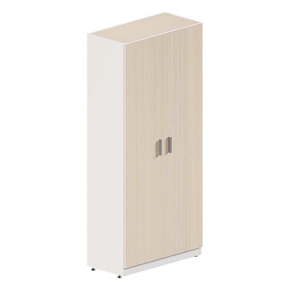 Librero Alto para Despacho - GEBESA KENZA - Frente 80 cm - Con Puertas Completas - GBK450180 - GEBESA - NOGAL BEAT - Librero