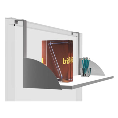 Librero Colgante para Despacho - OFIK 242 - Cubierta en Melamina y Estructura en Acero - 242 - Ofik - NOGAL BEAT - Librero