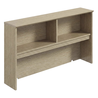Librero sobre Credenza para Oficina Ejecutiva - GEBESA FILO - Frente 181.5 cm - Cubierta de MDF y Base de Aglomerado - GCF470181CN - GEBESA - NOGAL BEAT - Librero
