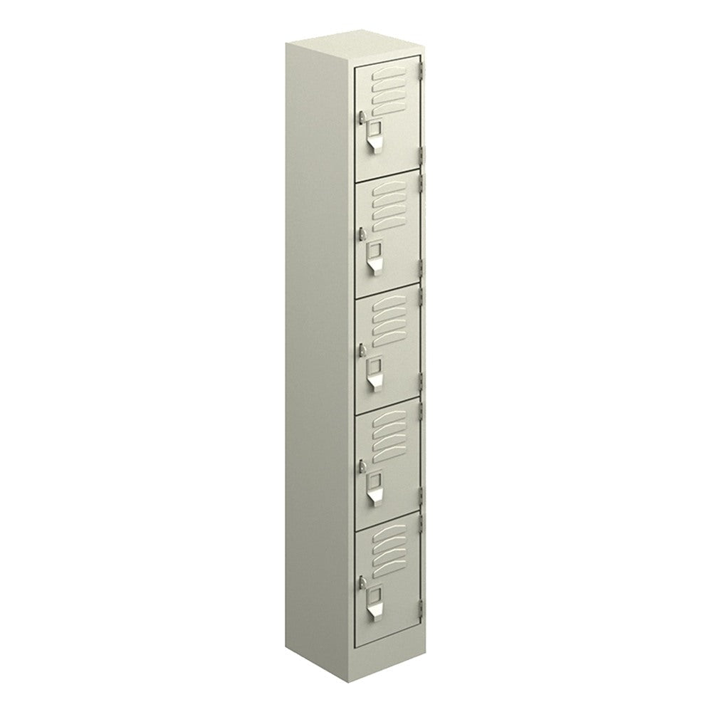 Locker Metálico para Almacén - GEBESA ARCHIVO Y ALMACENAJE - Frente 30 cm - 5 Puertas Práctico - GAA735 - GEBESA - NOGAL BEAT - Archivero