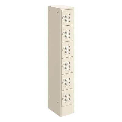 Locker Metálico para Planta Industrial - GEBESA BRIK - Frente 30 cm - 6 Puertas - Fondo 30 cm - GAA7861279 - GEBESA - NOGAL BEAT - Archivero