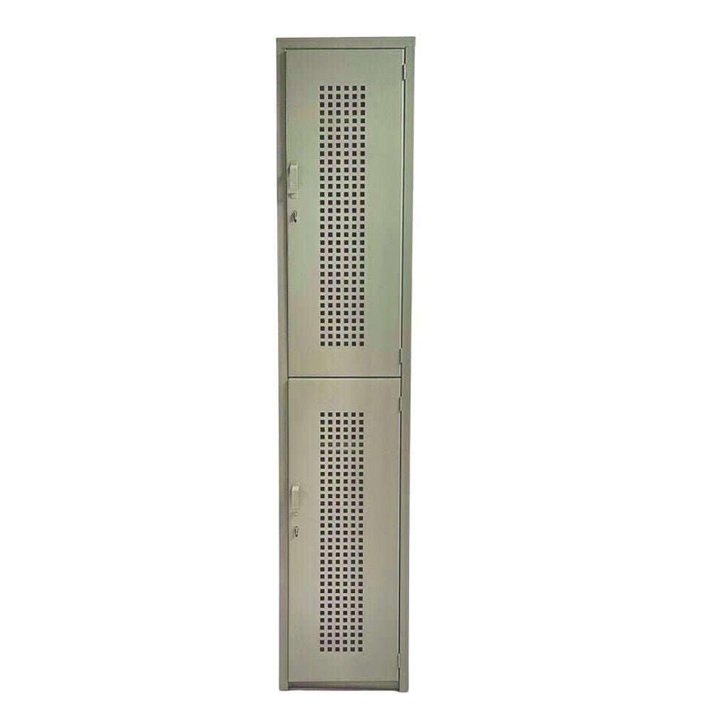 LOCKER OFIK 318 | Locker para Empresa | 2 Puertas | Perforado | Interior - 318 - OFIK - NOGAL BEAT - Mobiliario
