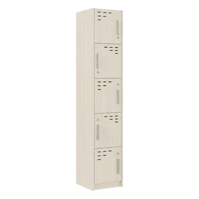 Locker para Gimnasio - GEBESA PRIME - Frente 36 cm - 5 Puertas - GBR745 - GEBESA - NOGAL BEAT - Archivero