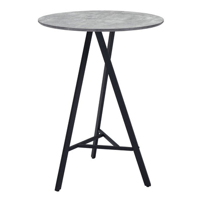 Mesa Alta para Comedor de Empresa - ZUO METZ - Gris - Cubierta de MDF Símil Concreto y Estructura de Acero con Recubrimiento en Polvo - 101881 - Zuo - NOGAL BEAT - Mesa Comercial Interior