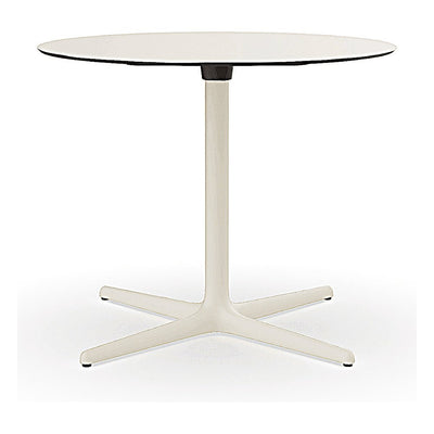 Mesa Comercial al Aire Libre Circular Baja - RESOL TOLEDO XL - Varios Colores - Estructura de Aluminio y Sobre Compacto Fenólico - 05871 - Resol - NOGAL BEAT - Mesa de Terraza