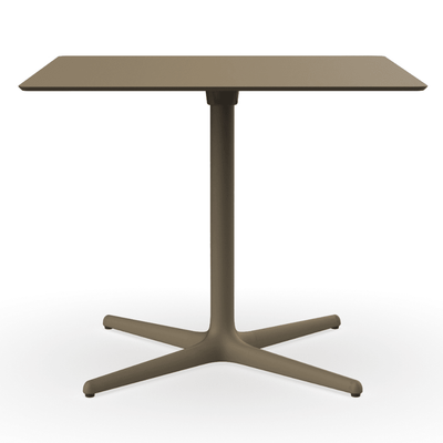 Mesa Comercial al Aire Libre Cuadrada Baja - RESOL TOLEDO XL 90/100 90x90 - Varios Colores - Estructura de Aluminio y Compacto Fenólico - 05873 - Resol - NOGAL BEAT - Mesa de Terraza