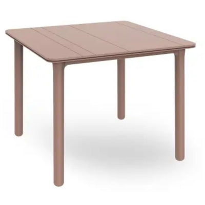 Mesa Comercial al Aire Libre Reciclado - RESOL SOLID RECYCLED 90 X 90 - Varios Colores - 4 Puntas y Protección UV - 6399 - Resol - NOGAL BEAT - Mesas
